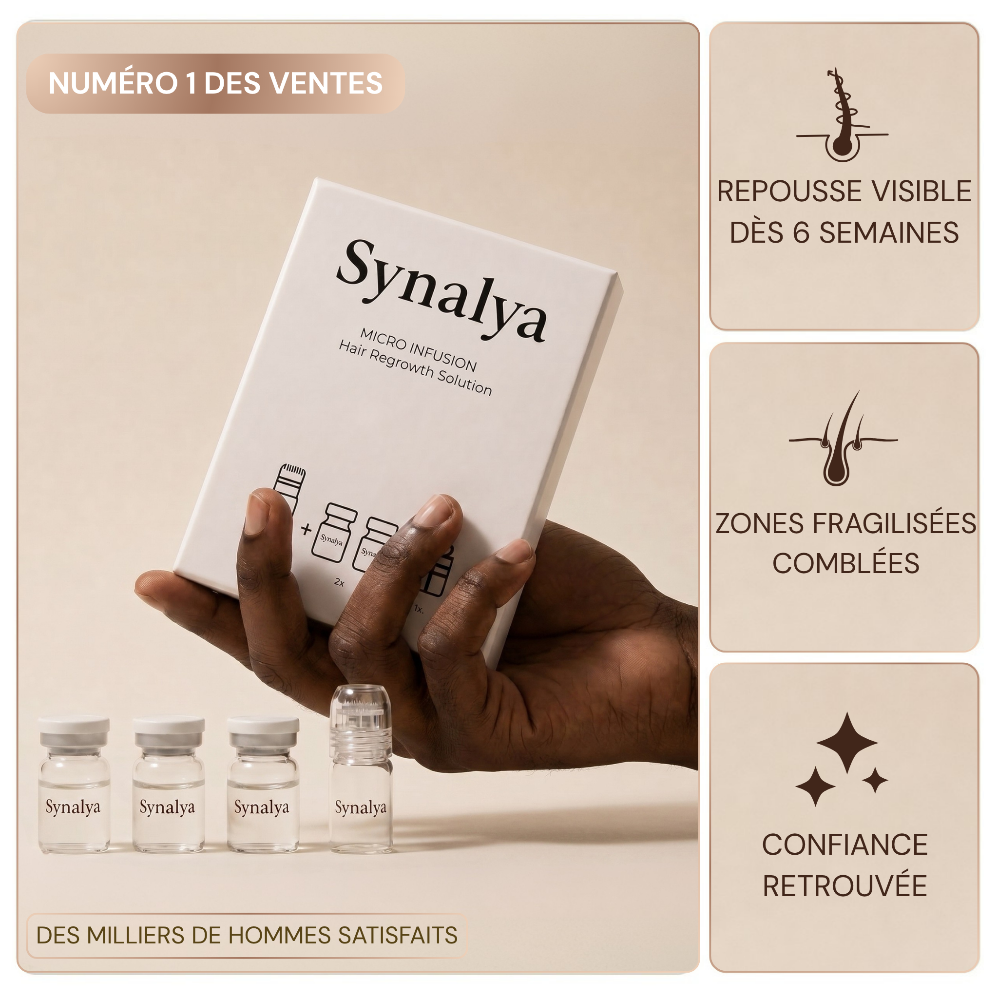 Micro Infusion Hommes Réparation & Repousses Afro + Sérum extra offert